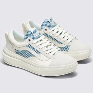 Vans ComfyCush Old Skool Overt CC Sneakers Lux Check Blue Size M 9/ W 10.5 NIB